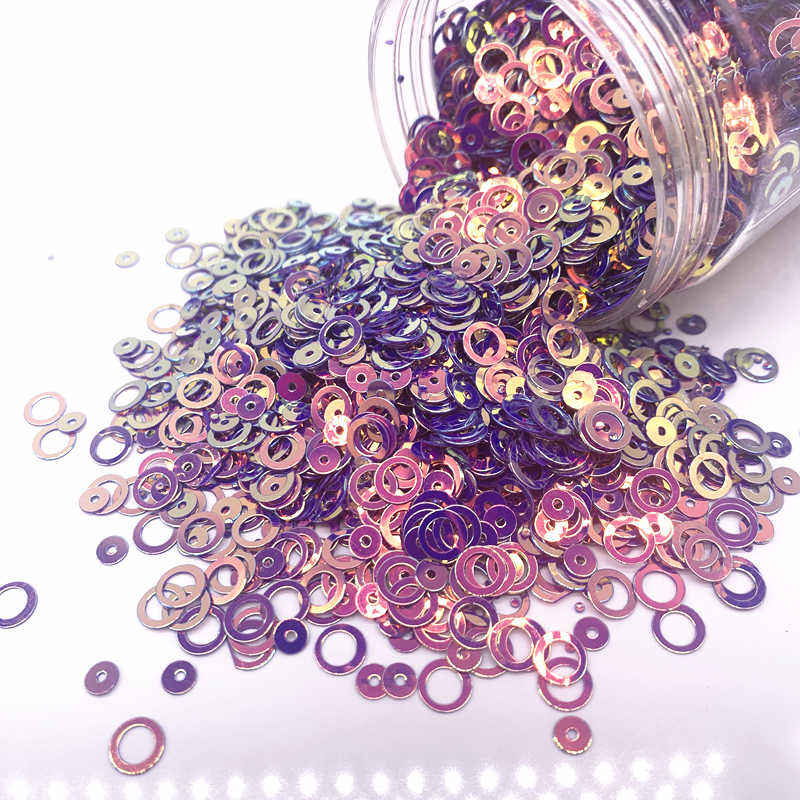 Paillettes multicolores 4-6mm, 15g environ 1200 pièces/paquet, mélange multiple, paillettes colorées, plates, rondes, amples, couture artisanat de mariage, accessoires de vêtement pour femmes: 09