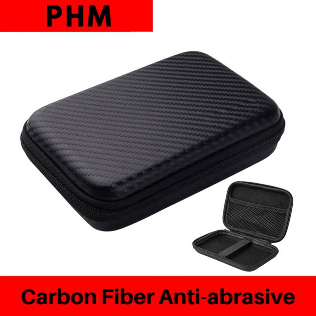 Boîtier de disque dur 2.5 Portable HDD Protection sac pour externe 2.5 pouces disque dur/écouteurs/U disque dur boîtier noir: A