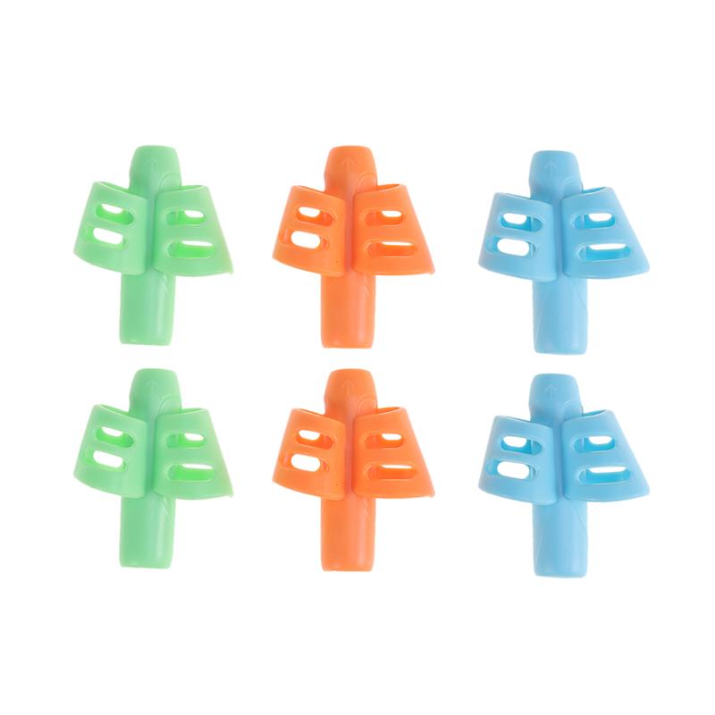 6 Stck Silikon Stift Griffe Doppel Finger Schreiben Trainer Hilfe Finger Griffe Schreiben Haltung Korrektor für freundlicher