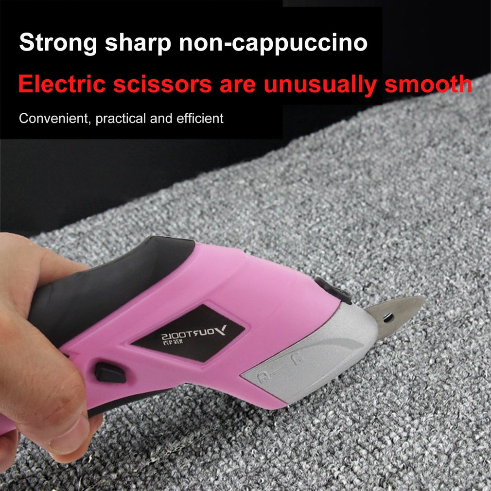Electric Fabric Scissors Box Cutter USB Cordless Shears Cutting Tool for Crafts Sewing Cardboard Scrapbooking