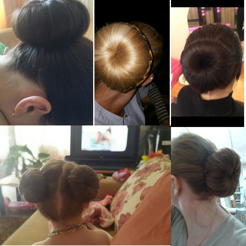 Creatore di panini per capelli Ciambella Spugna magica in schiuma Facile anello grande Strumenti per lo styling dei capelli Accessori per capelli stile capelli per le donne