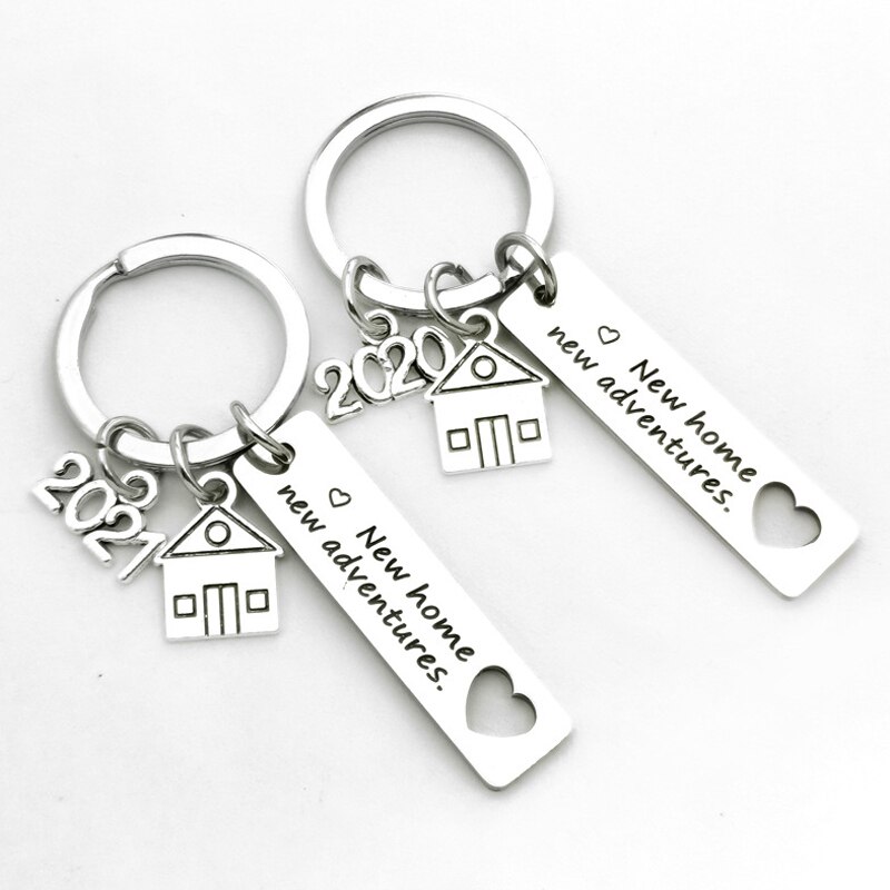 2022 Home House Warming Presents Housewarming for Couples Keychain - Homeowner , Adventures.