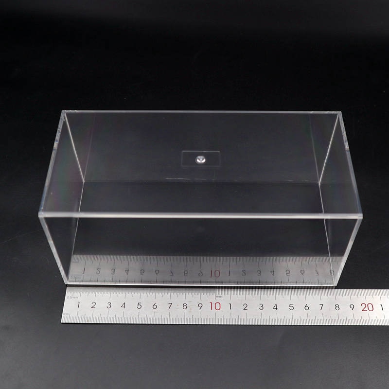 Model Auto Acryl Case Transparant Stofdicht Met Black Base 1/64 1/43 1/32 1/18 1/24 Schaal Display Box: 18cmx8.5cmx8cm