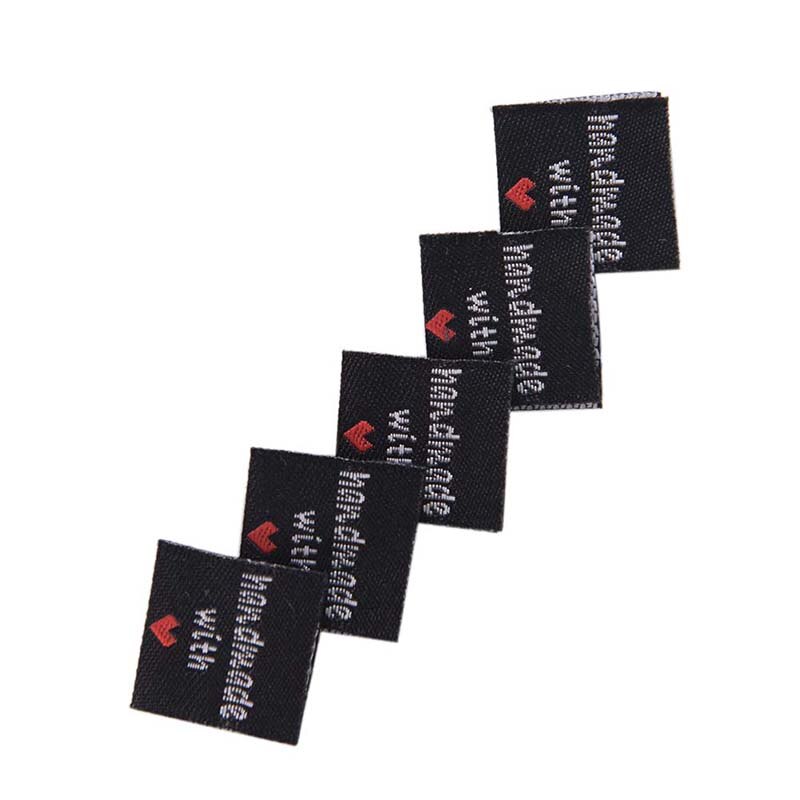 50 Stuks Handgemaakte Met Liefde Kleding Labels Reliëf Tags Kleding Kraag Label Diy Vlag Etiketten Voor Kledingstuk Naaien Accessoires: Black
