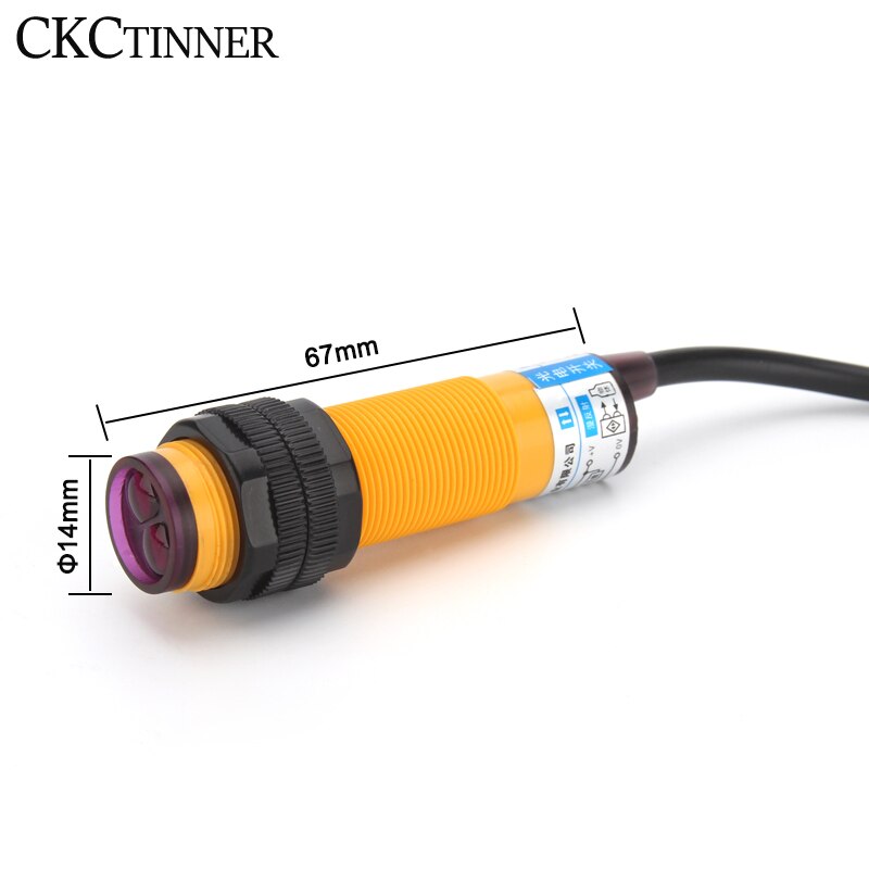 E3F-DS30C4/C2/P1/P2 proximity switch photoelectric sensor switch 6-36VDC output: NPN PNP distance: 7-30cm detection range