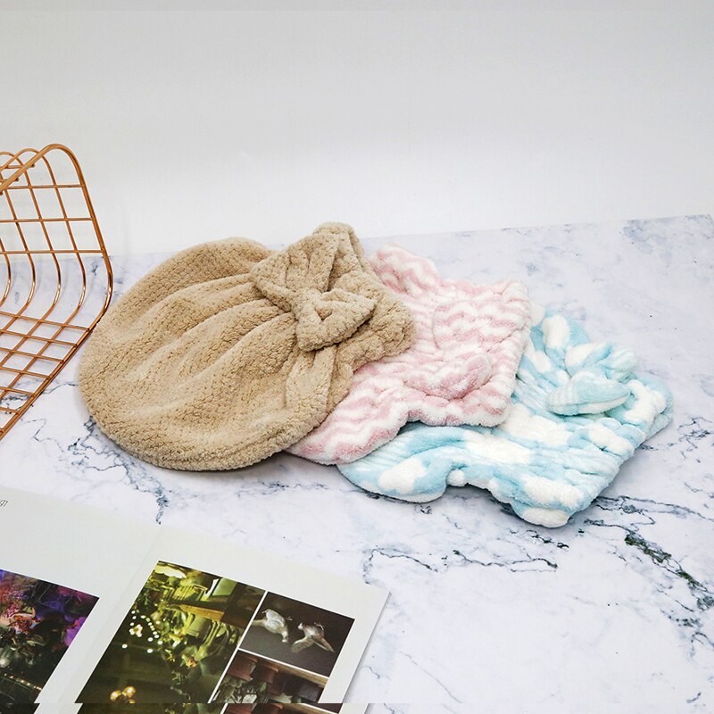 Haar Handdoek Microfiber Handdoek Strand Voor Badkamer Badstof Haar Wrap Sneldrogende Douche Cap Wraphat Thuis Textiel Effen Snel