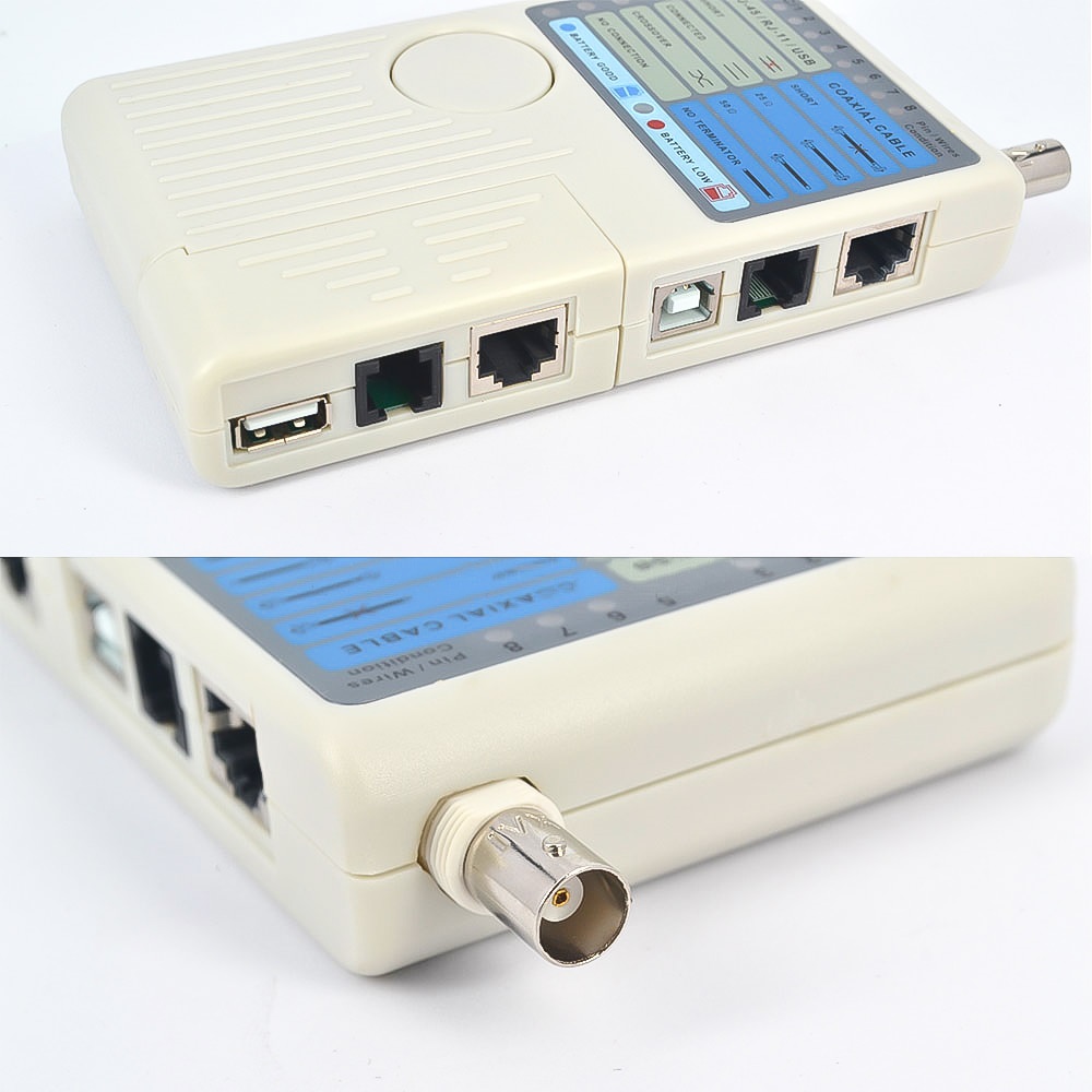 Kebidumei A Distanza RJ11 RJ45 USB BNC di Rete LAN Cavo tester per Cavi UTP STP LAN inseguitore rivelatore Strumento di Alta Qualità