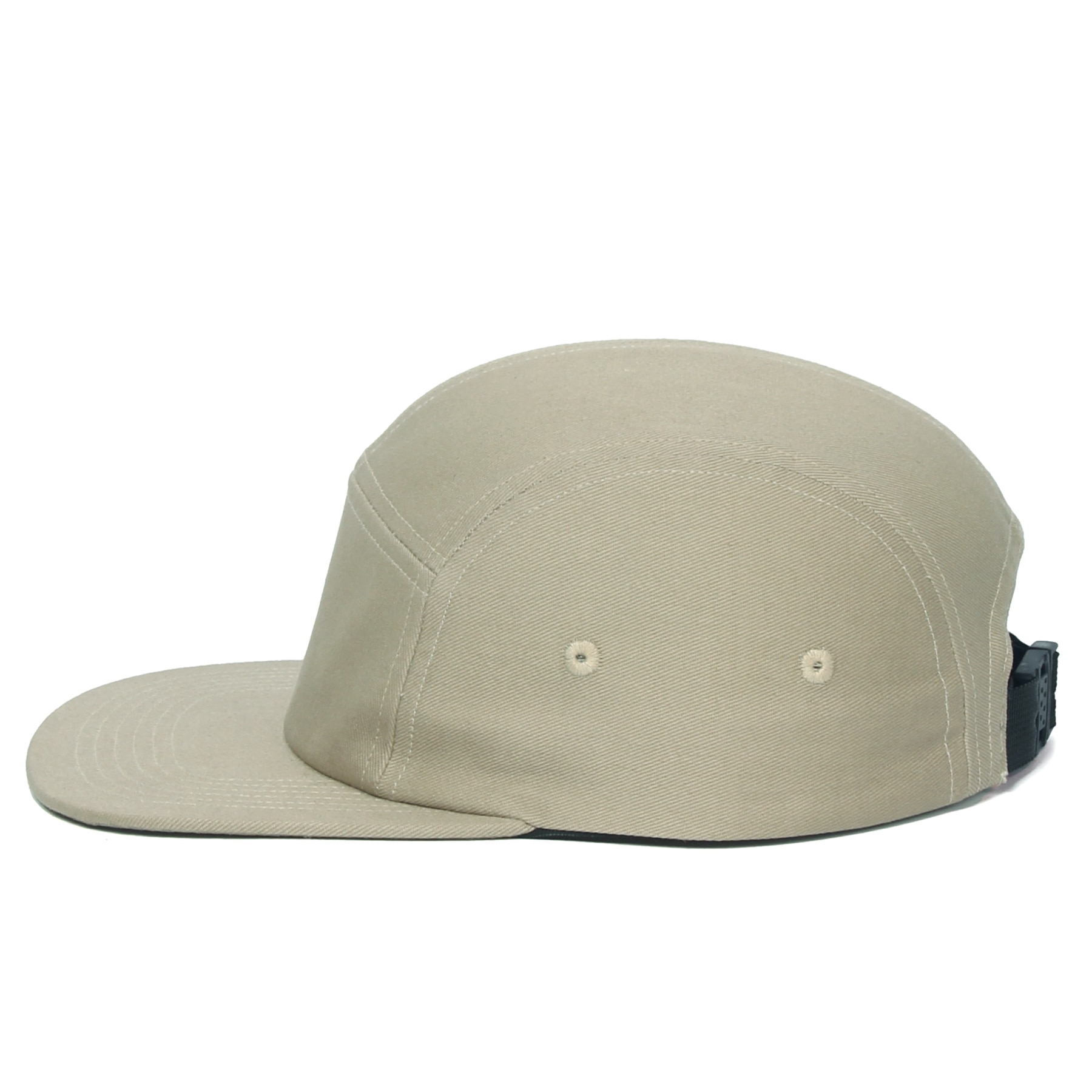 DongKing 5 Panels Cap Short Brim Hat Flat Bill Cotton Blank Camping Hats Solid Colors Low Crown Classic Adjustable