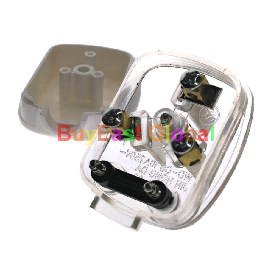 CHINA Standard 3-Pin DIY Rewireable Power Plug AC100~250V 10A White Color