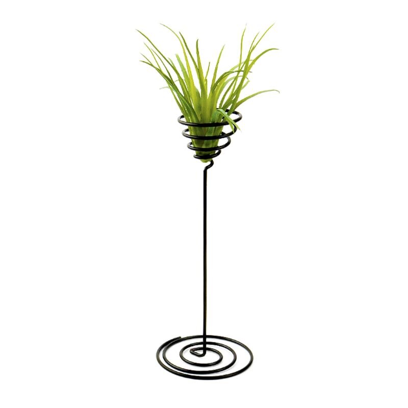 Base de piña de aire de hierro negro, soporte para macetas, suministros de decoración para el hogar, balcón y jardín, accesorios de paisaje