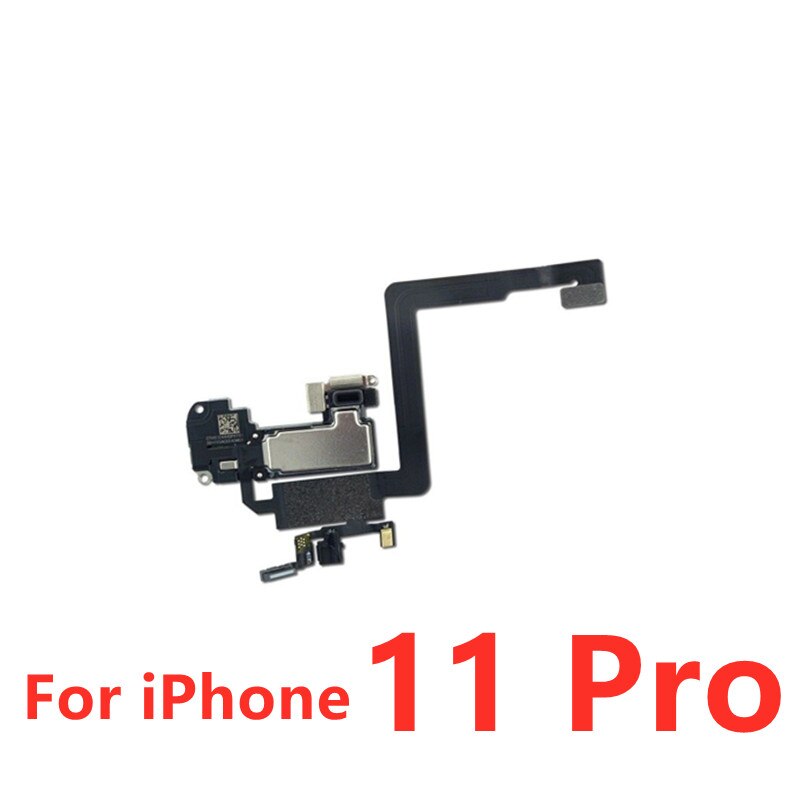 Oreillettes avec capteur de lumière frontale, câble flexible, pour iPhone 11 Pro Max, capteur de lumière de proximité, son, haut-parleur: For iPhone 11 Pro