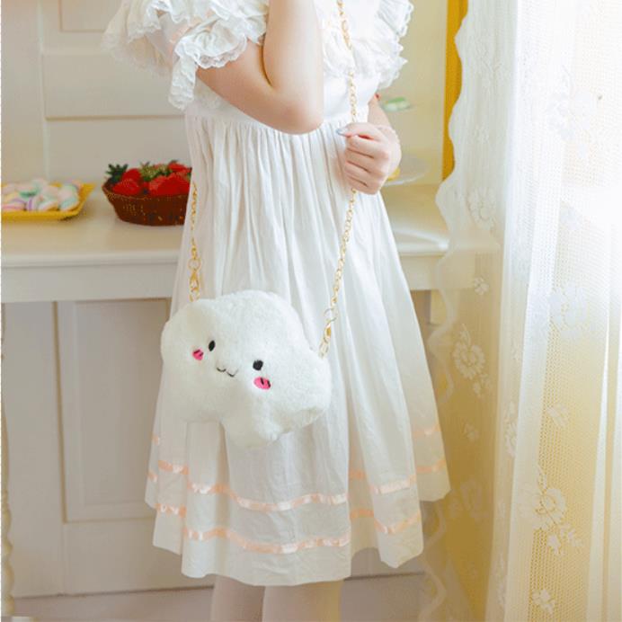 Super Cute Furry Single Shoulder Bags Mini Phone Wallet Bag Purse Cartoon Lolita Chain Sweet Girl Kawaii 11 types