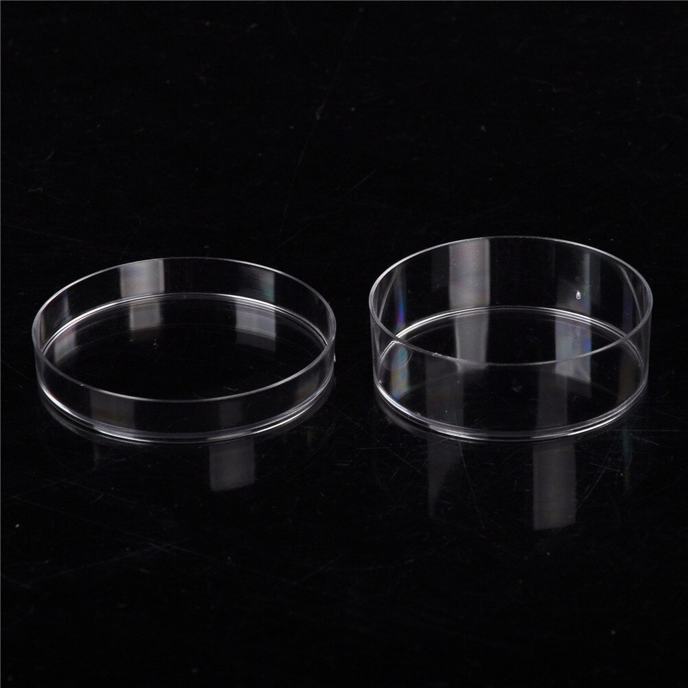 Placas de Petri estériles con tapas para placas de laboratorio, levadura bacteriana, instrumento químico, suministros de laboratorio, 10 Uds.