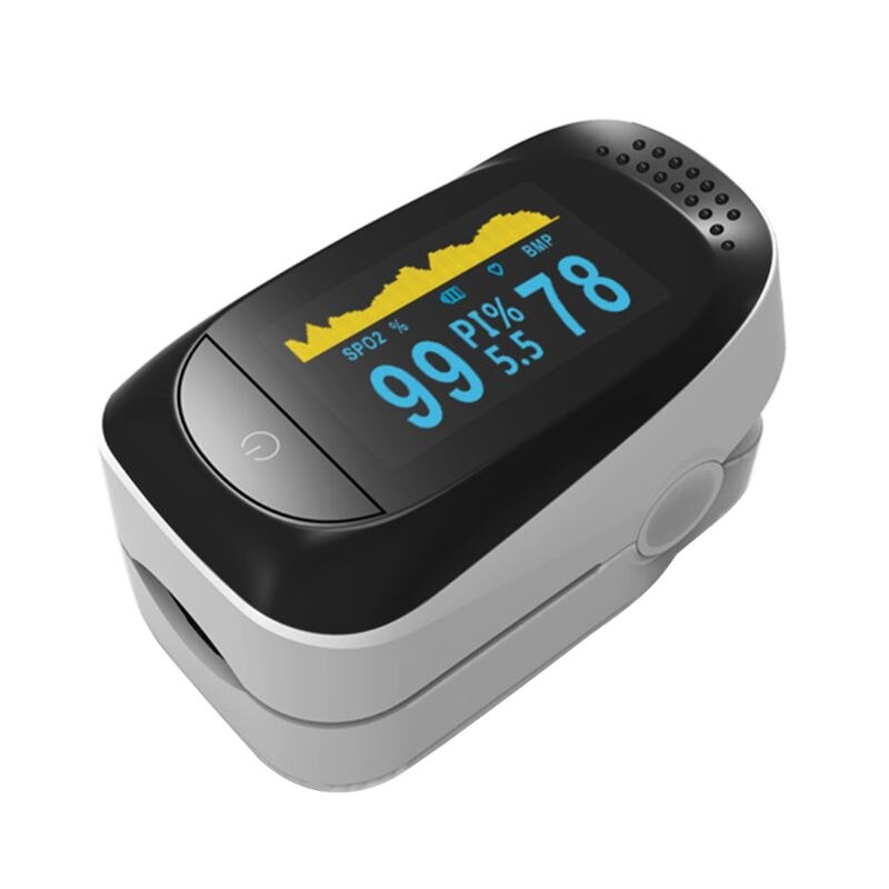 Protable Finger Clip Pulse Oximeter Fingertip Heart Rate Monitor Oxymeter Applicable for Adult Home Health Test Use