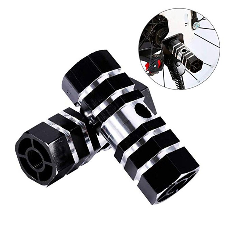 Aluminum Non Slip MTB Bike Bicycle Pedal Front Rear Axle Foot Pegs BMX Footrest Lever Cylinder Rocket