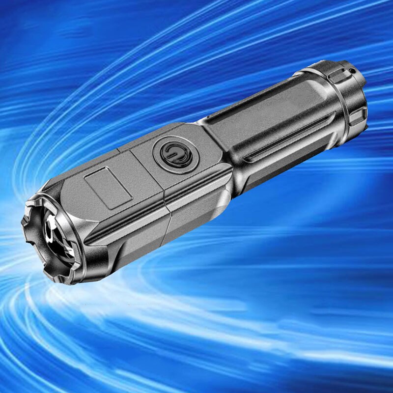 Led Flashlight Ultra Bright Torch Camping Light 4 Switch Mode Waterproof Zoomable Camping Bicycle Fishing Hiking Climbing Light