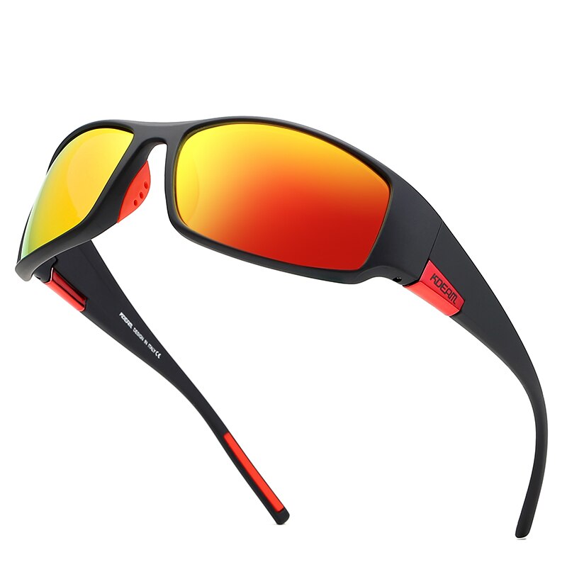 Gafas de sol KDEAM de gama alta para hombre, gafas de sol deportivas polarizadas y UV400 TR90, montura irrompible, gafas antirreflectantes, nuevas