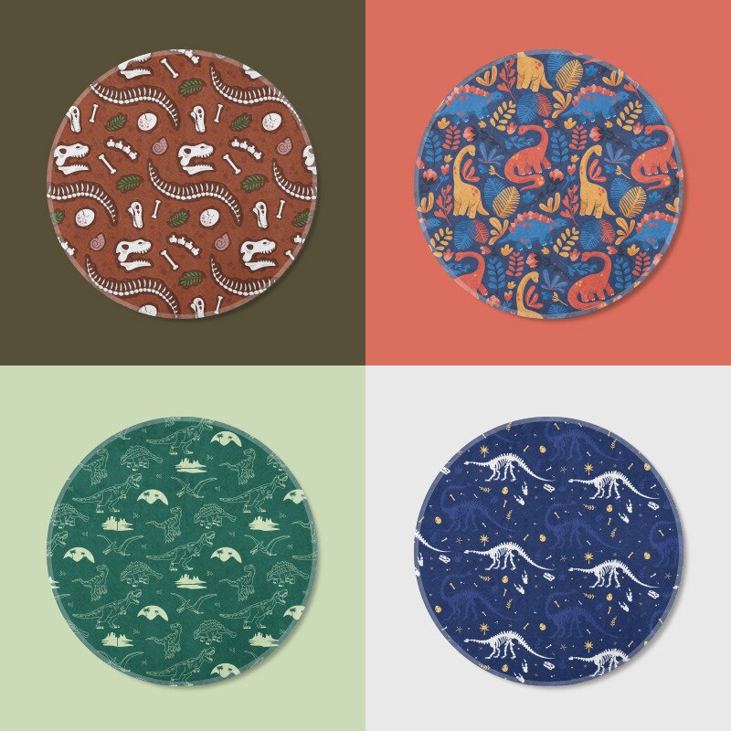 Diy Geometrische Modellering Muismat Ronde Antislip Waterdichte Computer Bureau Mat Laptop Muismat