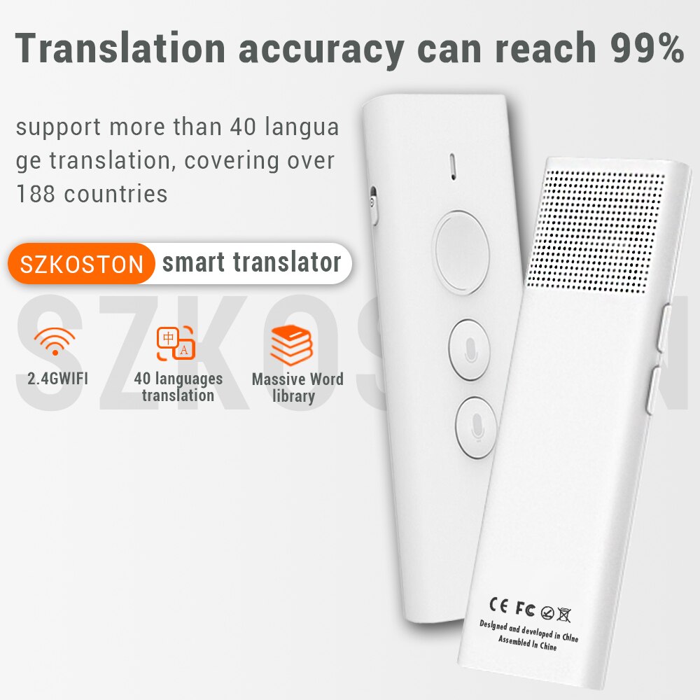 Tourism Smart Instant Voice Translator Pen Real-time 40 language Translator WiFi Portuguese Learners Dictionary Translation Pens