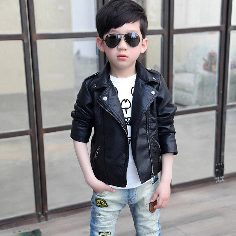 INS heißer jungen pu Jacken 3-13 jahr alt faux led... – Vicedeal