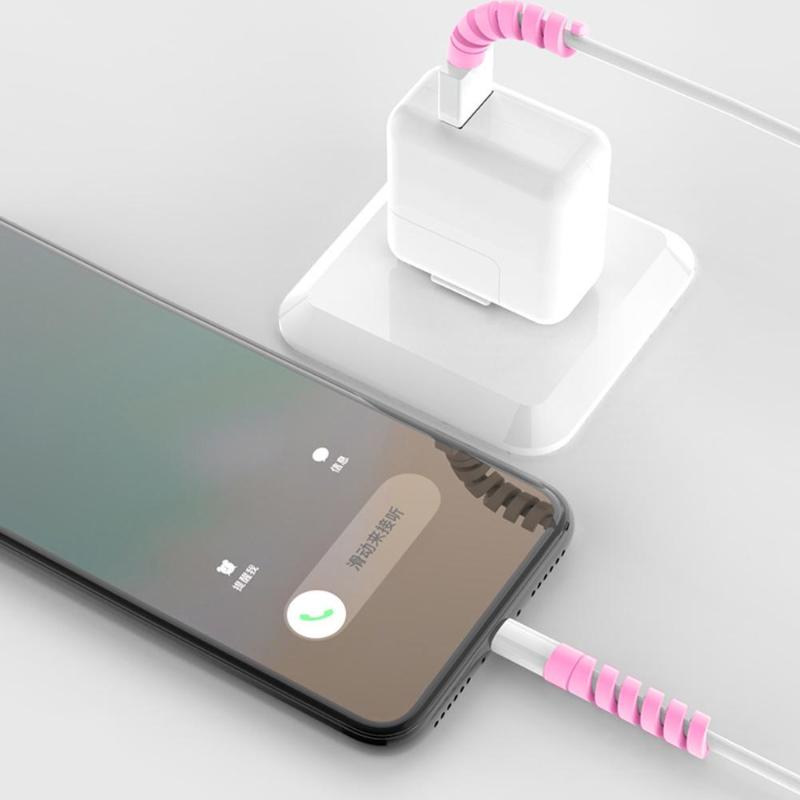 Protector Saver Cover voor iPhone Android USB Charger Cable Koord Mouwen Winder Cover Voor iPhone Usb-oplaadkabel