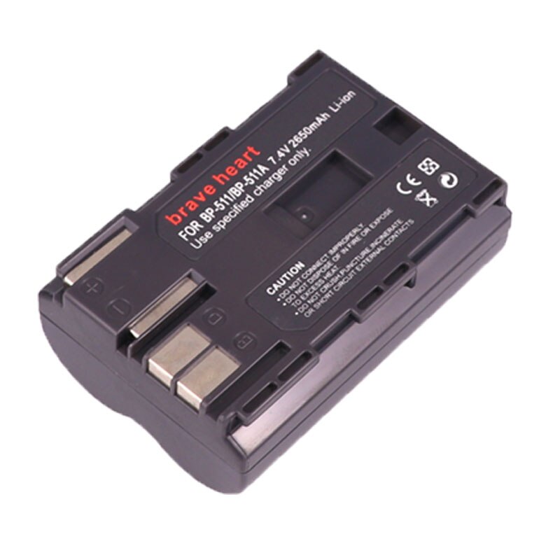 3x 7.4v 2650mah BP-511A BP-511 BP 511 511A BP511 BP511A Battery + LCD USB Charger for Canon EOS 40D 300D 5D 20D 30D 50D camera