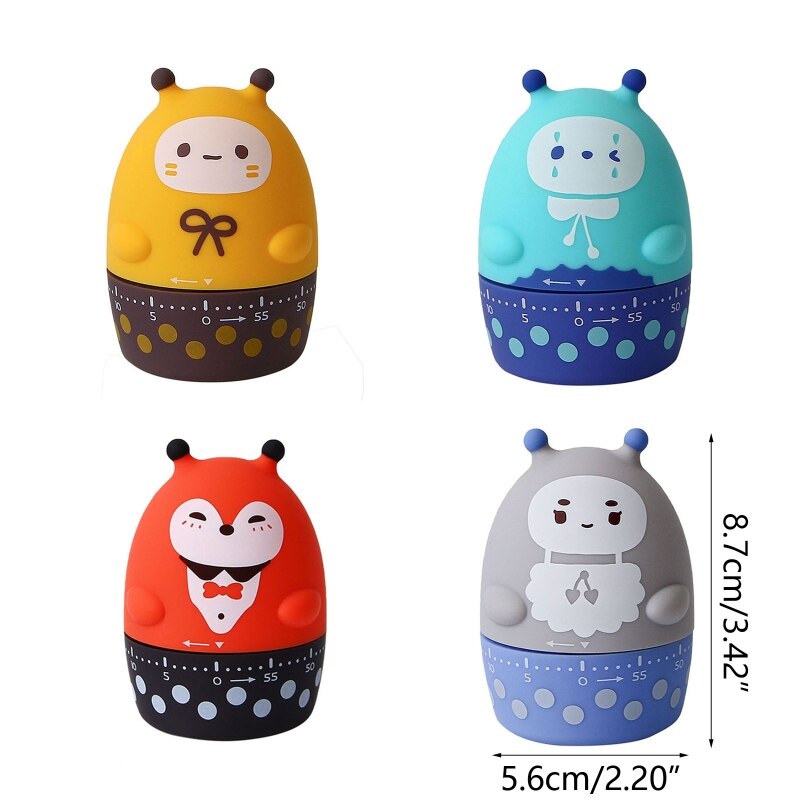 Kitchen Timer Count Down Alarm Cooking Reminder Cooking Timer Baking Time Animal Shape for Cooking Timer Durable