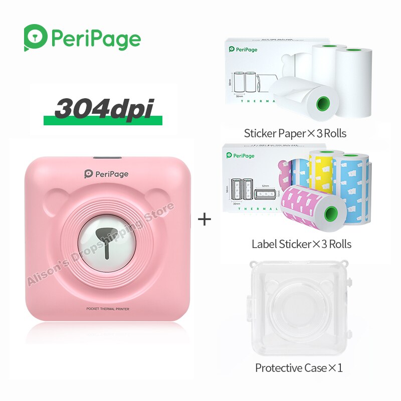 58Mm Peripage Pocket Mini Draagbare Bluetooth Printer Telefoon Foto Draadloze Hd Thermische Label Printer Voor Android Ios Telefoon
