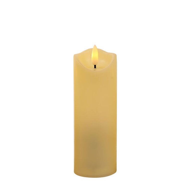 5.3cm(D.) Flickering Candle Light w/Remote Timer 3D Wick Battery Operated Pillar Candles Home Wedding Party Christmas Decoration