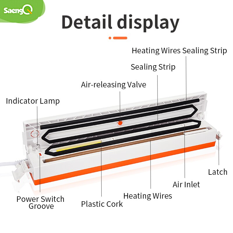 Best Food Vacuum Sealer Machine Vacuum Sealing Machine Film Container Food Sealer Saver Vacuum Packer Sealing Machine