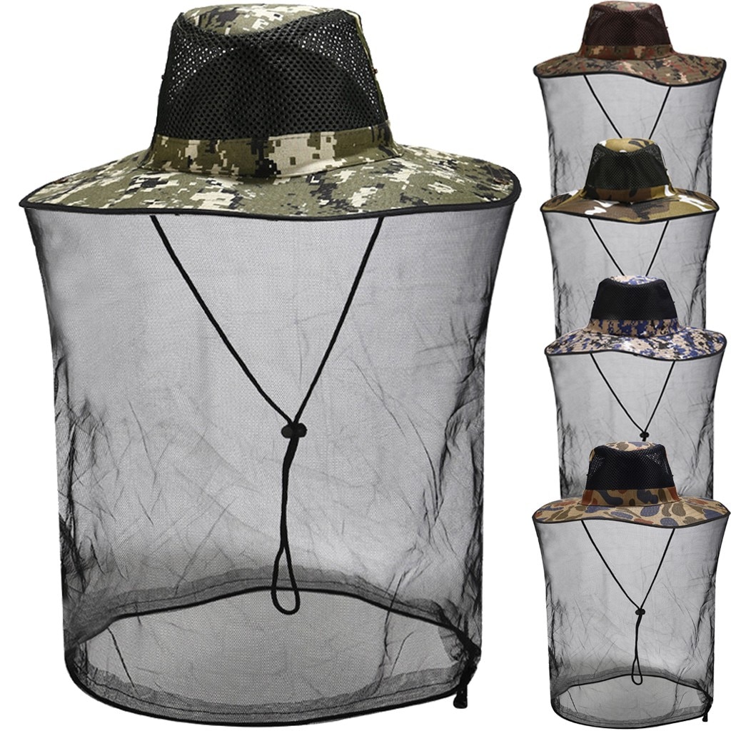 Bijenhoed muggen insectenbescherming buiten bijenbescherming net gaas hoofd gezichtskap beschermende kleding #ljc