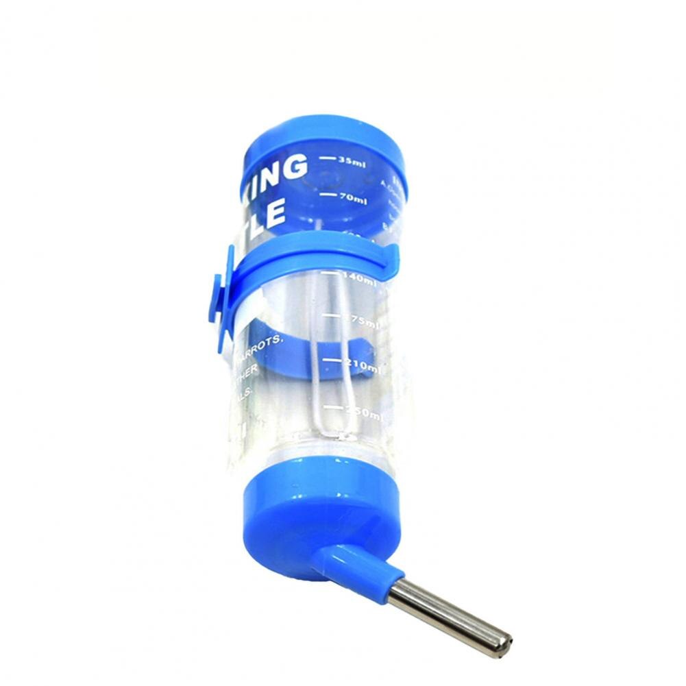 Abreuvoir Hamster en plastique 80ML/125ML, petit Animal, distributeur automatique, fontaine à boire suspendue, fournitures pour animaux de compagnie: Blue / 80ML