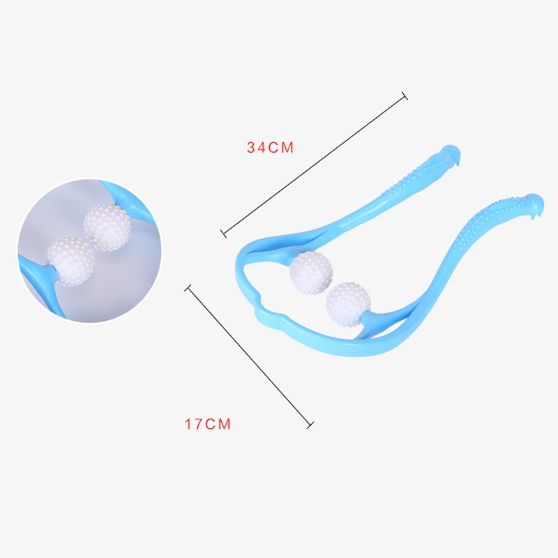 Pressure Point Therapy Neck Massage Tool Pressure Relieve Hand Roller Massage Neck Shoulder Dual Trigger Point Self Massager