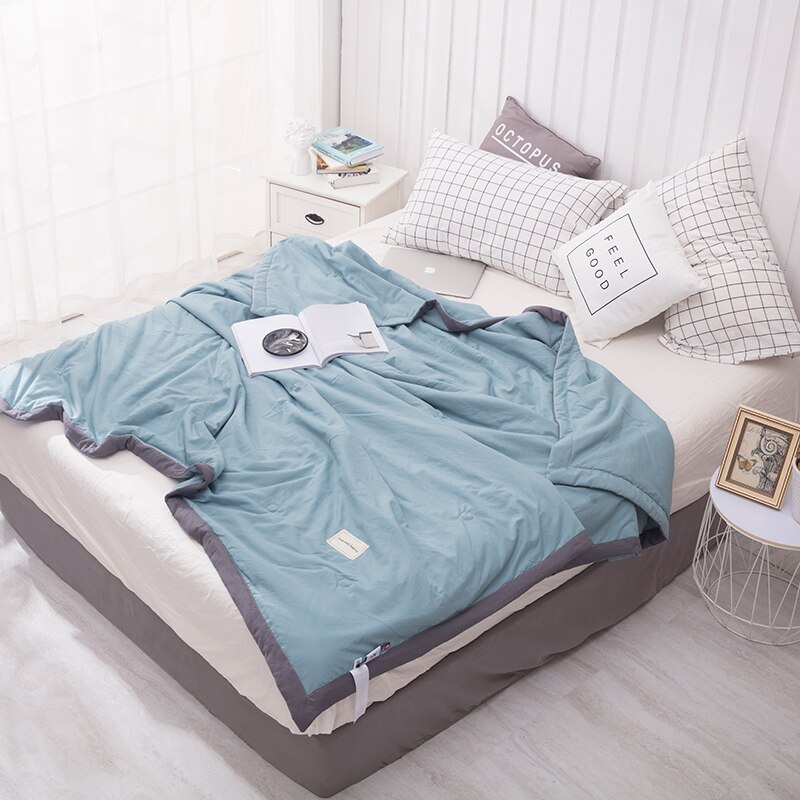 1Stck Weiche Waschen baumwolle Bettdecke Bettdecke, auch Gute Verwendung als Kühle Sommer Frühling Decke 145x195/175x215/195*225cm: 4 / 195x225cm 1pc