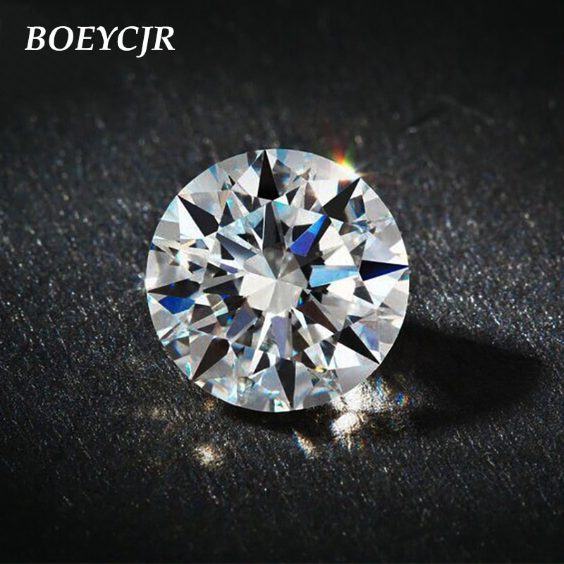 BOEYCJR 0.5ct D Kleur Ronde Briljant Geslepen 5mm Moissanite Losse Stenen VVS1 Uitstekende Cut 3E Grade Sieraden Maken Steen engagement