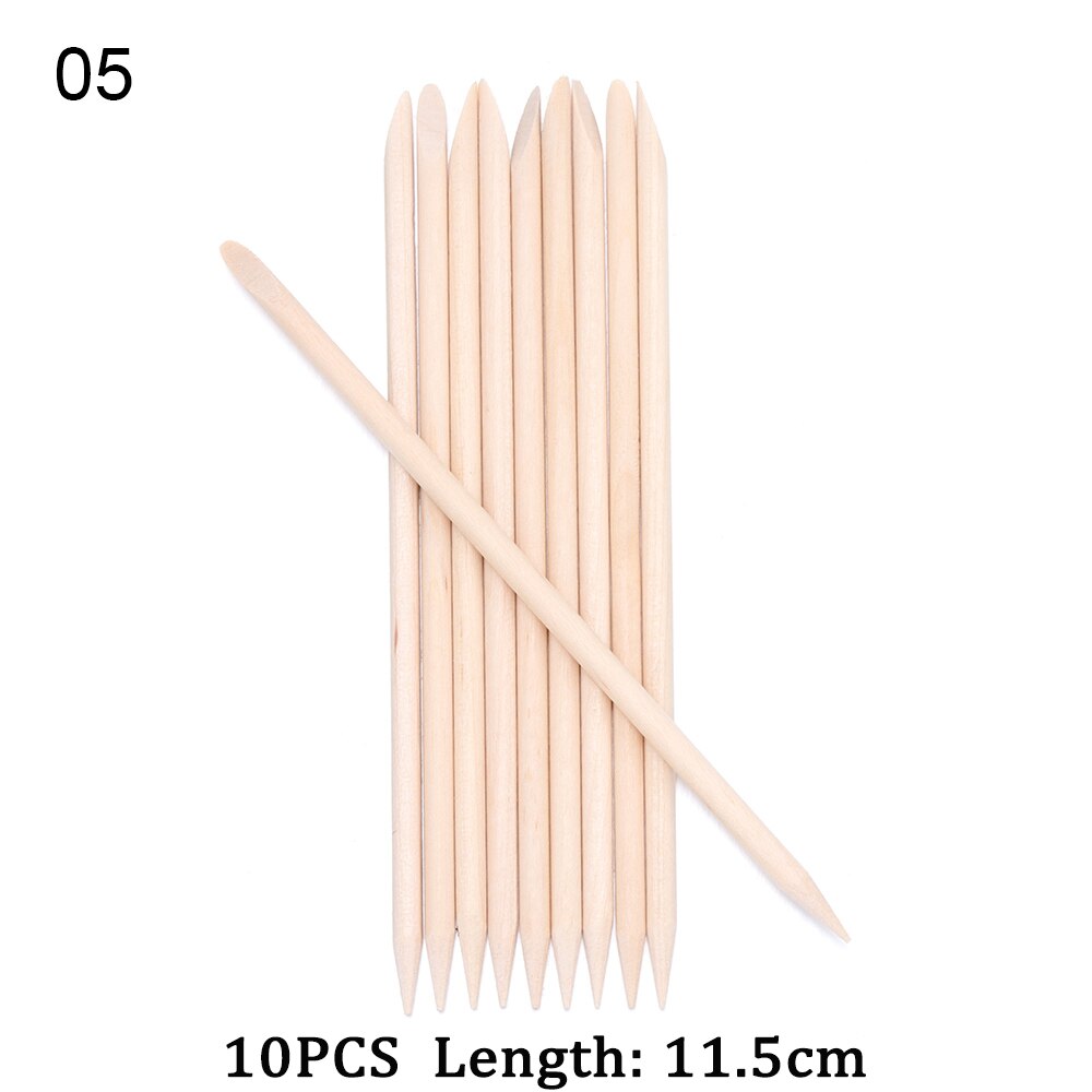3 Sizes Orange Wood Sticks for Cuticle Pusher Cuticle Remove Tool forks for nails Manicures Tools 10/30/50/100Pcs/Set Whosale: 5