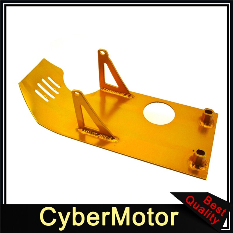 Aluminum Engine Skid Plate For Dirt Pit Bike XR50 CRF50 50cc 70cc 90cc 110cc 125cc 140cc Lifan YX SSR YCF GPX SDG: Gold