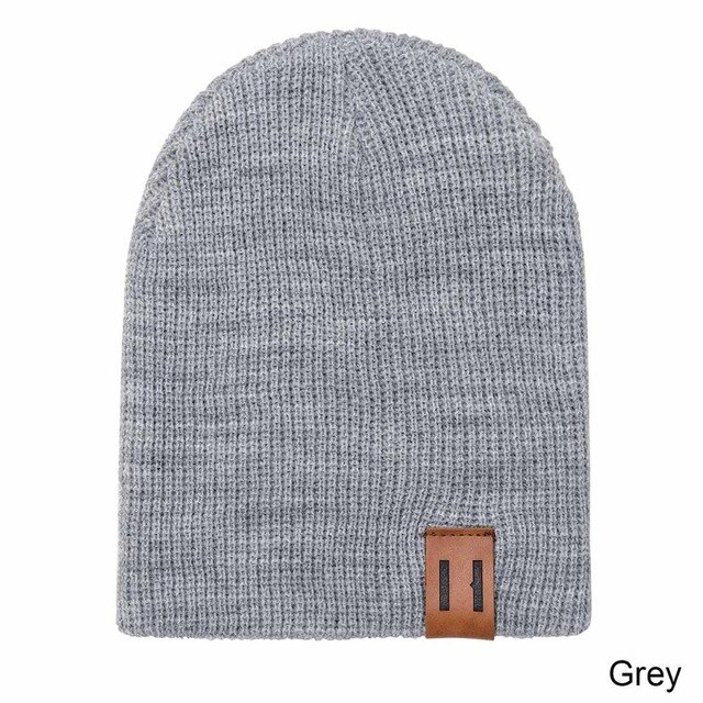 Nouveauté bébé fille garçon chapeau d'hiver bébé doux bonnet chapeau au Crochet élasticité tricot chapeaux enfants décontracté casquette chaude: grey