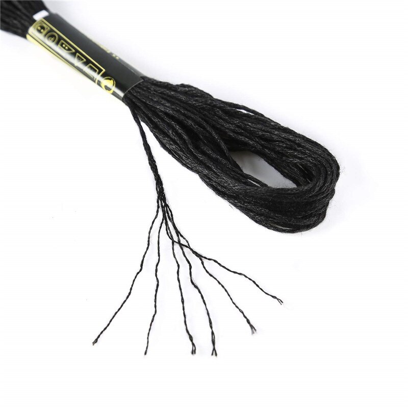 240 stk hvid sort farve broderitråd korsstingstråd til diy hjemmelavet håndværk sy tilbehør