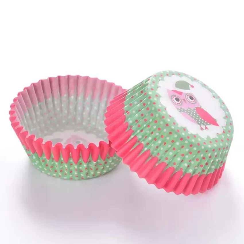 100 Stück Regenbogen Kuchen Papier Futter Tasse Kuchen Deckel Backform Muffin Kasten Tasse Gebäck Dekoration Werkzeug Küchen zubehör: Schokolade