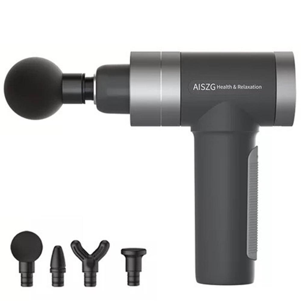 Massage musculaire pistolet Vibration Sport masseur soulagement de la douleur corps Relaxation minceur mise en forme masseur Fitness fascial pistolet dispositif de LED: Grey