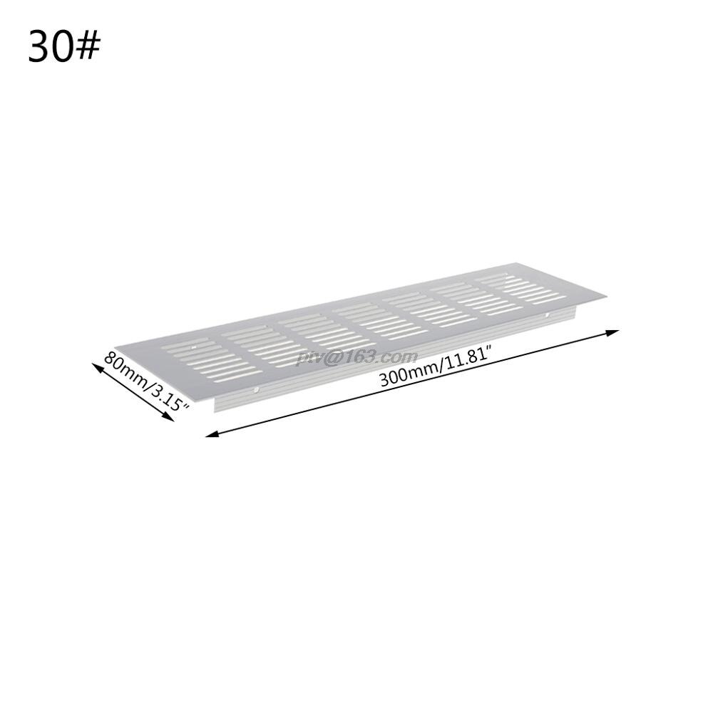 Aluminiumslegering lufthul perforeret plade webplade ventilationsgitter: 30cm