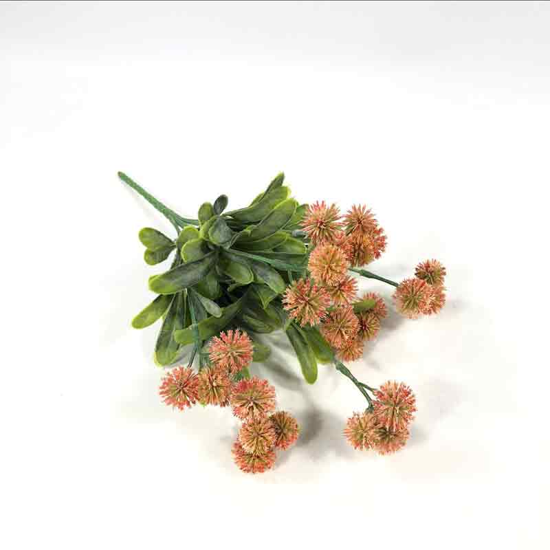 Persil artificiel fleur plante boule de fruits en plastique pissenlit fleur branche maison boutique mariage Table décor: Orange