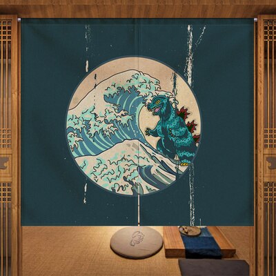 Tenda a mezza casa per Sushi Ramen in tessuto per ristorante dell'Hotel in stile giapponese: Blu