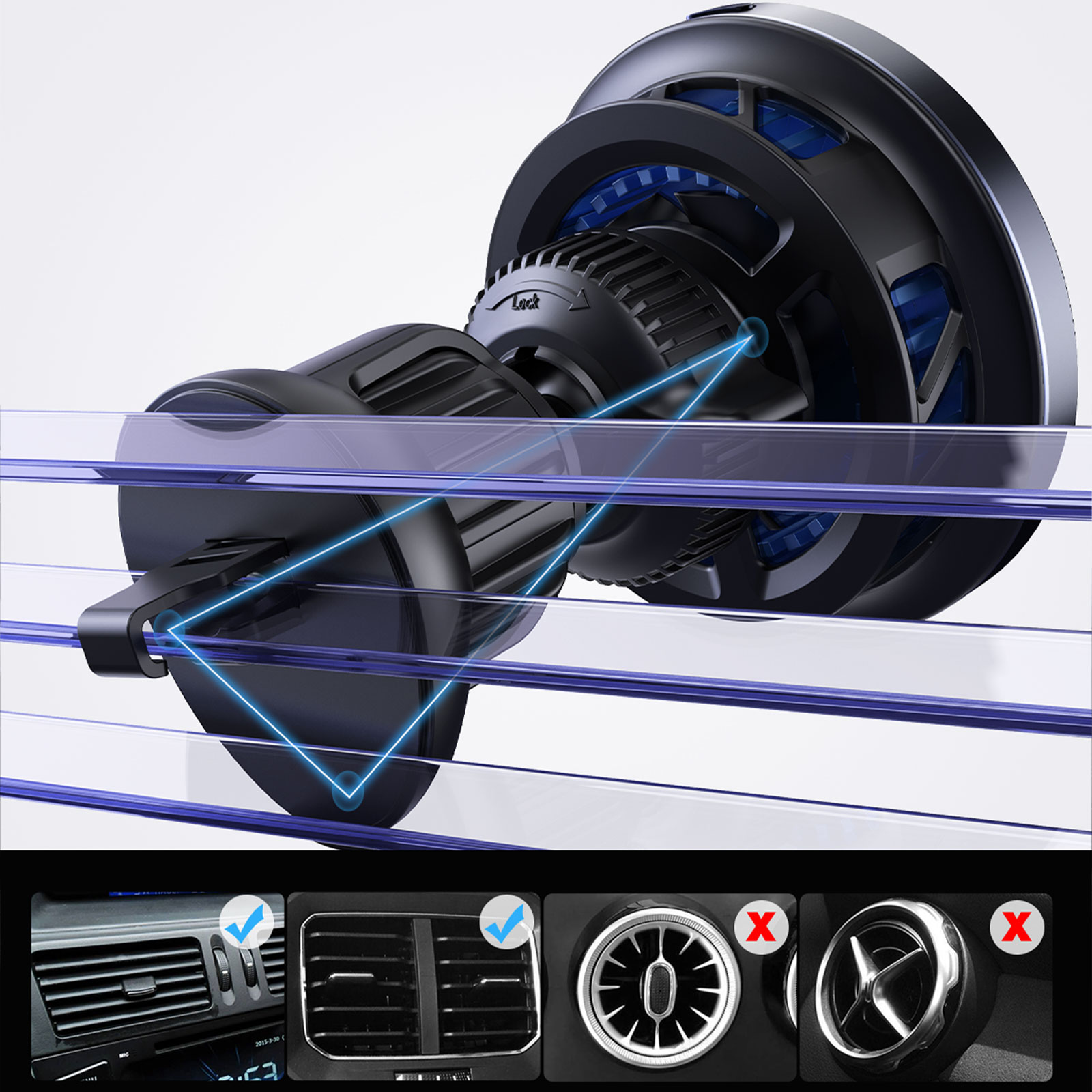 Chargeur sans fil magnétique Qi2 pour iPhone, support de téléphone de voiture, semi-conducteur, réfrigération, charge rapide 15W, 12, 13, 14, 15, 16