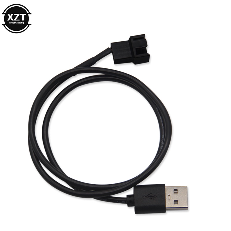 3/4 Pin Computer PC Fan Power Cable Connector Adapter 5V 30cm 50cm Verbinden 3pin of 4pin fan naar USB Adapter Kabels