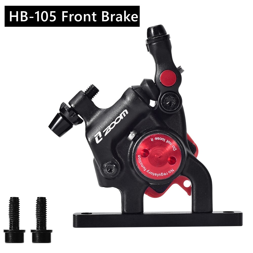 ZOOM Road Bike Hydraulic Disc Brake Calipers HB105 Mechanical Hydraulic Line Pulling Disc Brake for Flat-Mount Road 160mm Rotor: Front Brake  Black