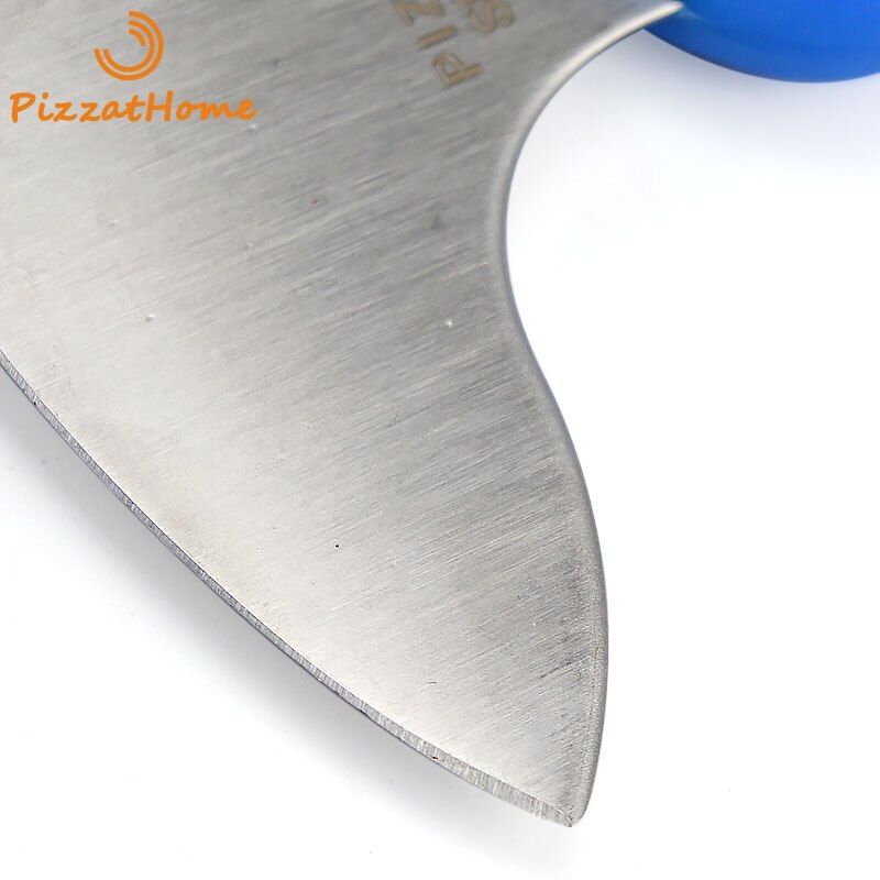 PizzAtHome Multifunctional Arc Chopper Knife Stainless Steel T-Grip Rocker Knives Salad Rocking Chopper Knife Plastic Handle