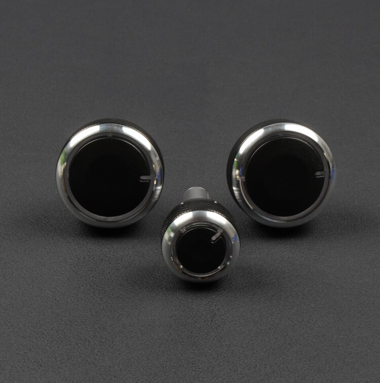 Car styling,Aluminum alloy air conditioning knob AC Knob for Volkswagen VW GOLF 4 passat B5 Bora , Auto parts ,3pcs/set