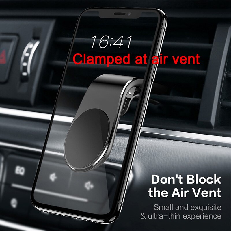 Magnetic L-Type Phone Holder in Car Car Magnetic Phone Holder Strong Magnetism Universal Suit to All Model Cellphone